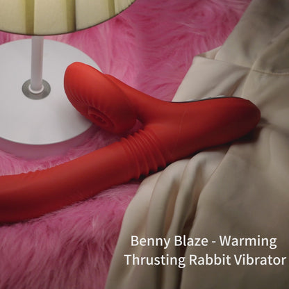 Benny Blaze - Clit Licking & Warming Thrusting Rabbit Vibrator