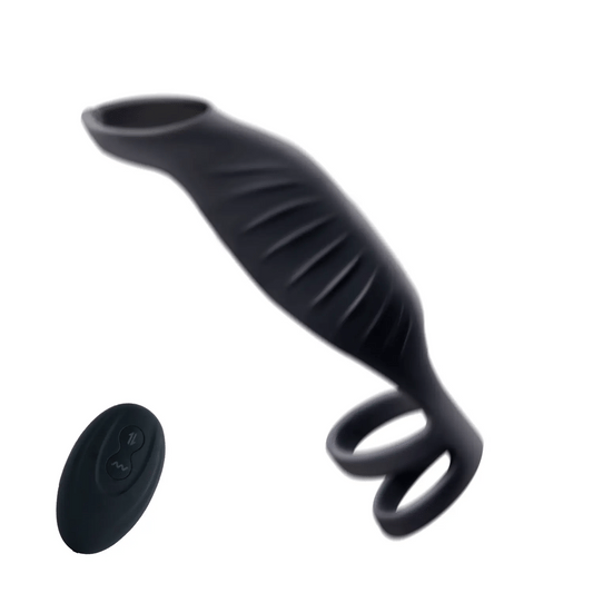 Duke - Vibrating Penis Sleeve Cock Ring with Remote Control