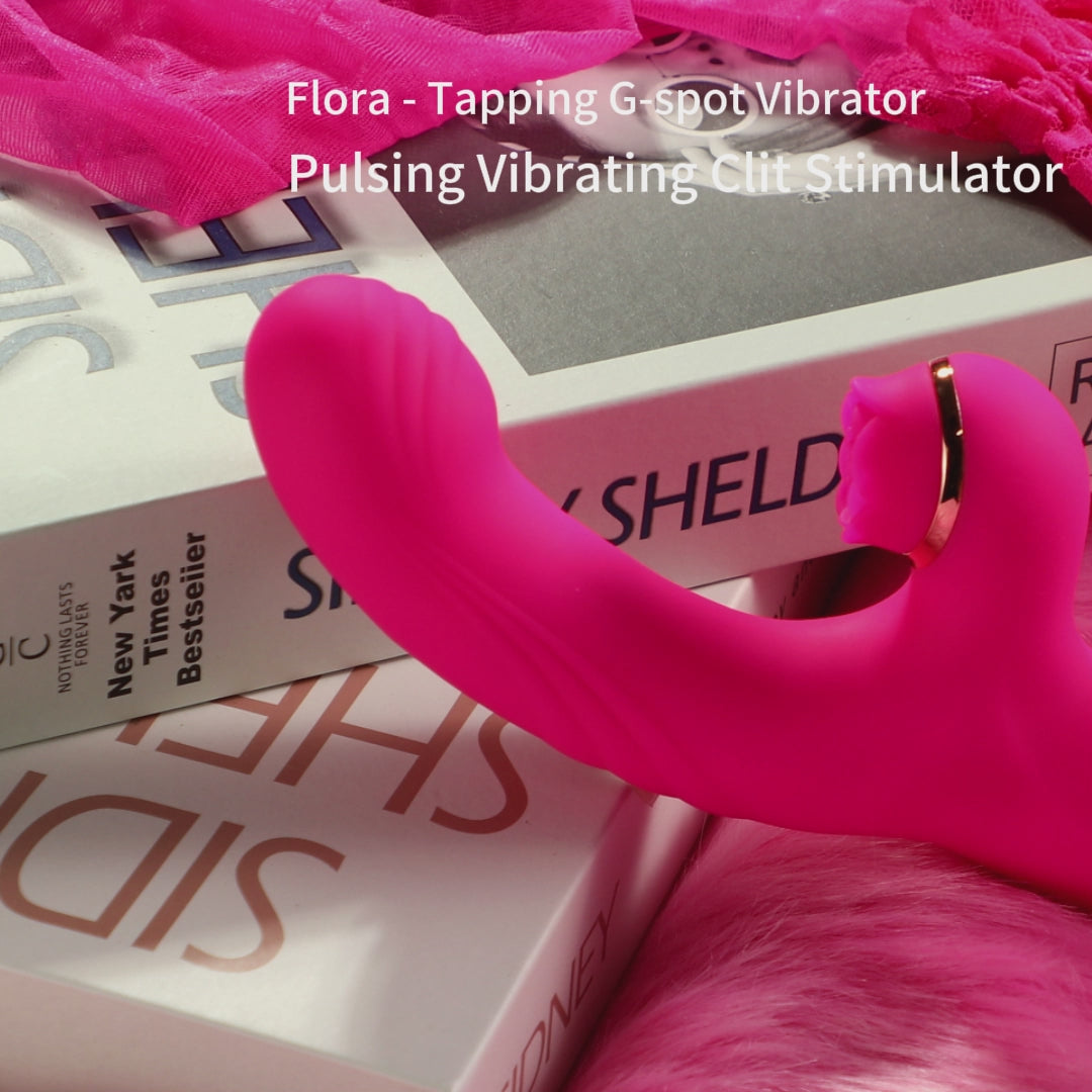 Flora - Tapping G-spot Vibrator Pulsing Vibrating Clit Stimulator