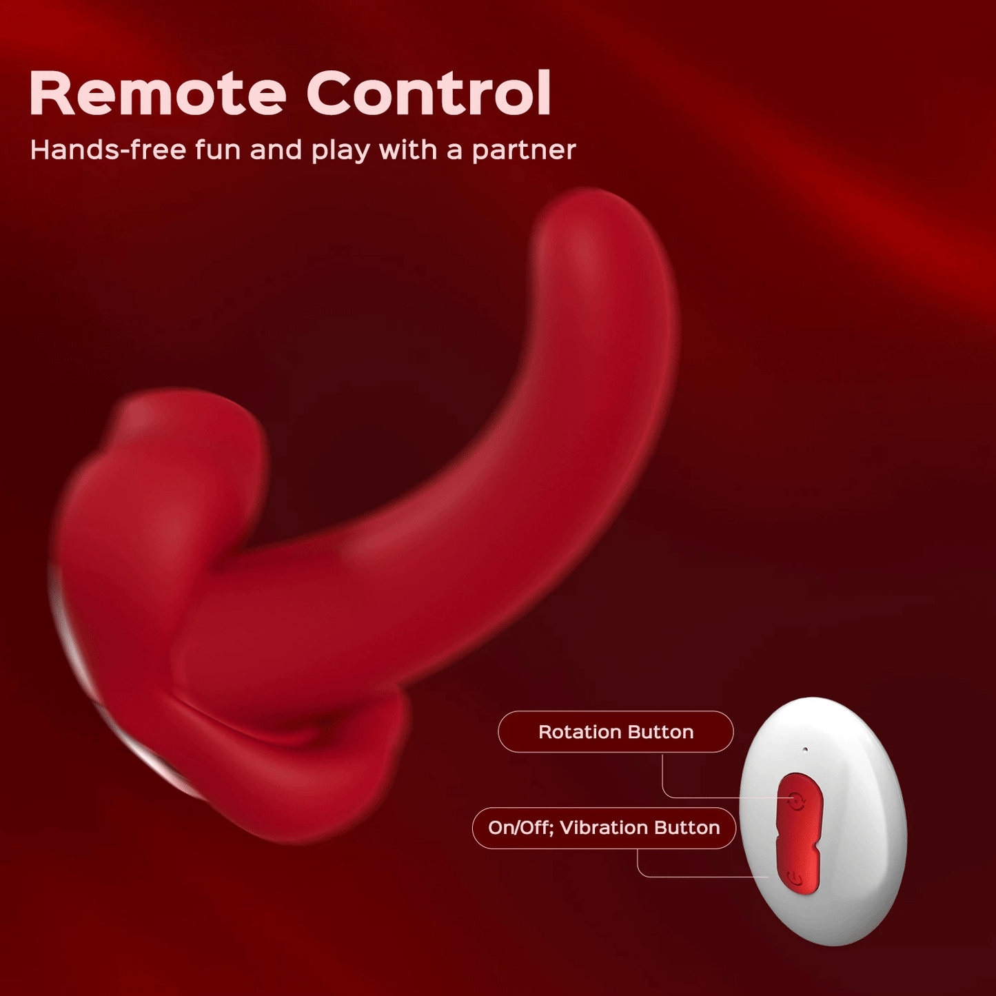 Liplock - Big Mouth Rotating Tongue Vibrator with Remote Control